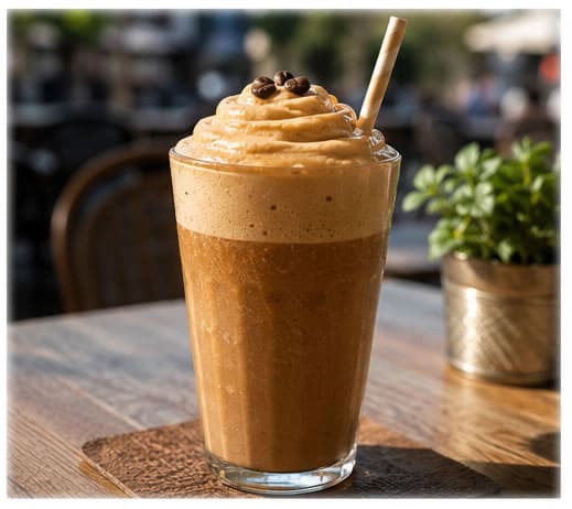recette cafe frappe mousse onctueuse
